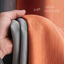 Nordic modern minimalist light and luxurious all-shading curtains splicing bedrooms Living room New floating windows shading soundproof thermal insulation