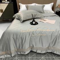 Light Extravaganza Hotel Wind Washable Ice Silk Summer Cool Quilted By Four Pieces Of Summer Silk Sliding Skyline Air Conditioning Quilt Core Thin