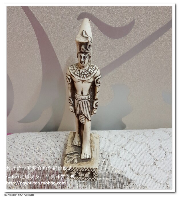 Spot Egyptian real estate statue Pharaoh used 16cm Egyptian direct purchase