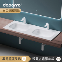 Artificial Stone semi-embedded basin art basin personality creative washbasin wash basin double basin wash basin