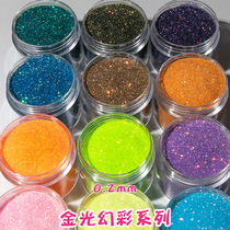 0 2 gold light phantom flash powder dark light color dazzling beauty nail crystal handmade diy art decorative material bright powder