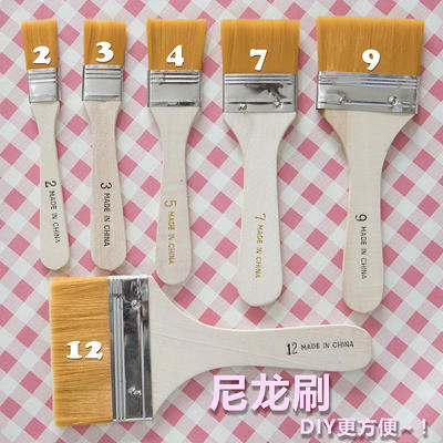 Nylon paint small bristle brush, painting brush, computer cleaning and dust removal brush, dust sweeping brush, large and small brushes, barbecue board brush