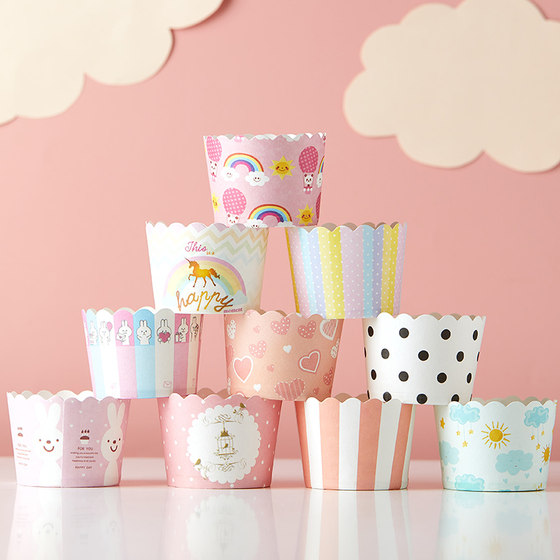 Cupcake paper cup, high temperature resistant cup, children's day baking oven, steamed cake cup, muffin cup, household