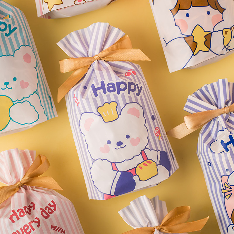 61 Children's Festival Gift Bag Bunch Pocket Candy Companion Gift Bag 61 Cartoon Gift Bag Drawing Rope Packing Empty Bag
