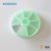 Control 8 small round medicine box mini portable portable storage box small box one week pill box