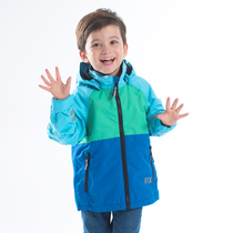  Spring and autumn boys and girls childrens stormtroopers windproof and rainproof Nordic outdoor mountaineering clothes