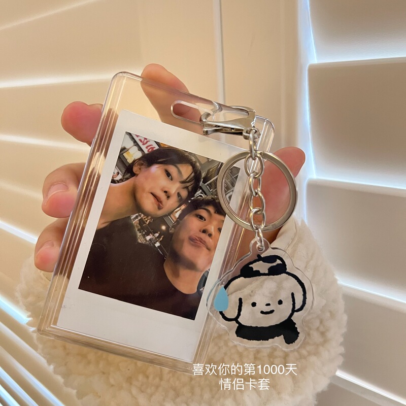 Transparent Acrylic Polaroid Photo Frame Creative Pendant Vertical Idol Photo Holder Student Card Holder