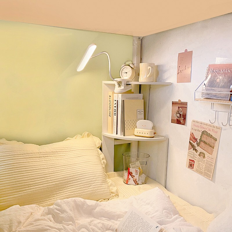 Dormitory Bed Corner Shelf, a Great Item for College Students' Dorms, Storage for Books and Power Outlets under the Lower Bunk Bed Dormitory Bed Corner Shelf, a Great Item for College Students' Dorms, Storage for Books and Power Outlets under the Lower Bunk Bed