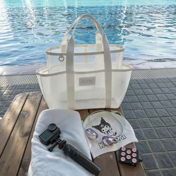Large capacity mesh swimming bag