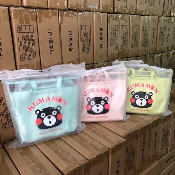 Exported from Japan, Kumamoto Junyuan transparent bag three-piece set, super value, recommended to keep or give away