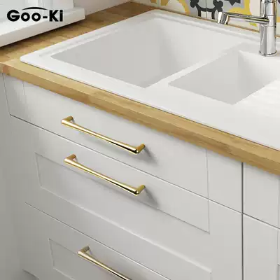Gooqi wardrobe handle modern cabinet handle overall cabinet cabinet door handle drawer simple golden hardware door handle