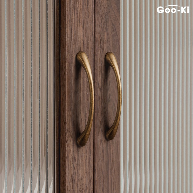 Goo-Ki Geo Qi clothes cabinet door pull hand handle New Chinese ancient bronze integral cupboard drawers handle retro ancient wind