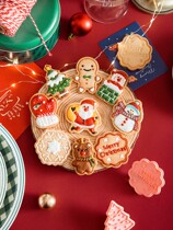 Christmas Cookie Mold Kit Home Cartoon Cute 3d Cubism pressing baking Sugar Biscuit Model DIY