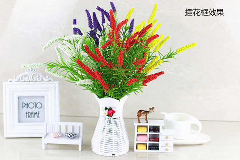 Mô phỏng môi trường mẫu giáo, trang trí vĩnh cửu, hoa, hoa giả, hoa khô, hoa đơn, Provence, hoa oải hương, 10 - Hoa nhân tạo / Cây / Trái cây cây giả treo tường