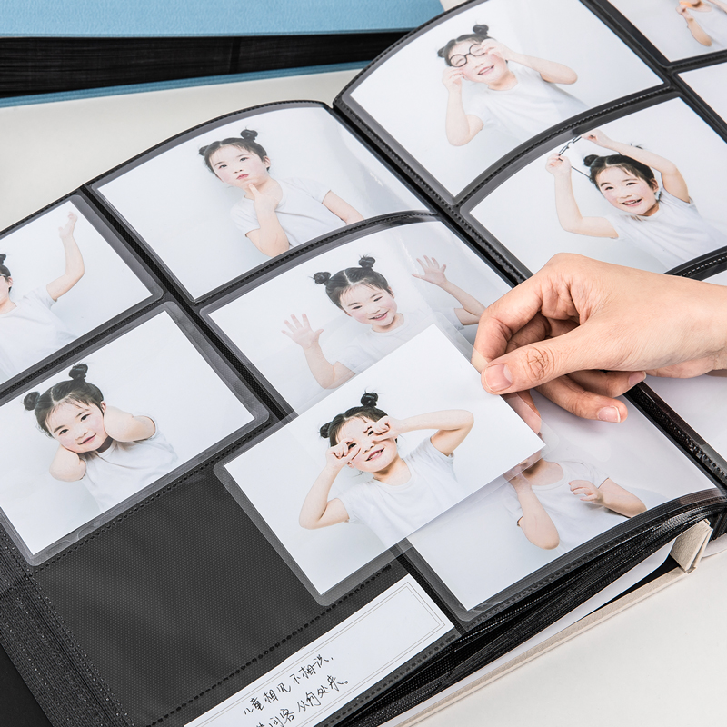 Deli album 900 large capacity baby photo album collection album Kindergarten graduation album 6 inch album Insert type 3 inch 5 inch 7 inch 8 inch 10 inch storage book Family record book