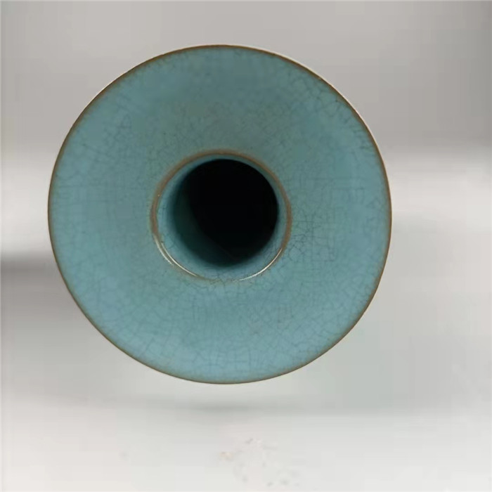宋汝窯手製青釉支釘双龍尊瓶 景徳鎮 陶磁器 装飾品 現代工芸品 美術品 置物 宋汝窯青釉刻字蒔絵花口支釘碗 景徳鎮 陶磁器 装飾品 現代工芸品