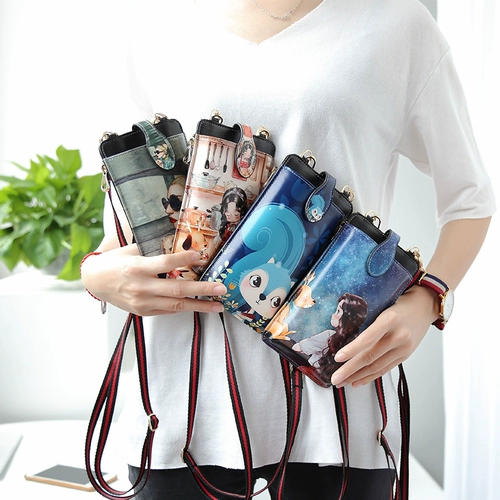 Мультяшная милая летняя цепочка с молнией, модная трендовая сумка для телефона, маленькая небольшая сумка, в корейском стиле