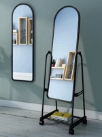 Sub-chiều dài gương chiều dài đầy đủ gương sàn sàn gương trang điểm gương gương gương gương gương nhảy phong cách mục vụ quần áo - Gương gương soi đứng