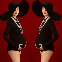 Photocopies for pregnant women Photo props new pregnant women Private room Write a real black bag Height Pop-up Conjoined Photo Photographic Clothing