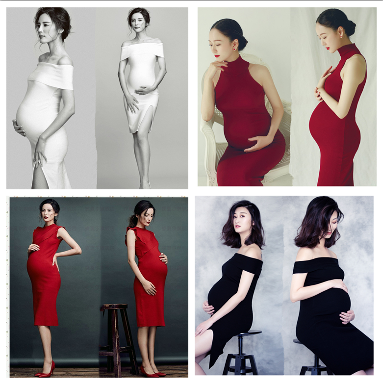 Pregnant woman photo clothing New knitted slim skirt Pregnant mother photography photo photo photo studio Pregnant woman photo photo clothing