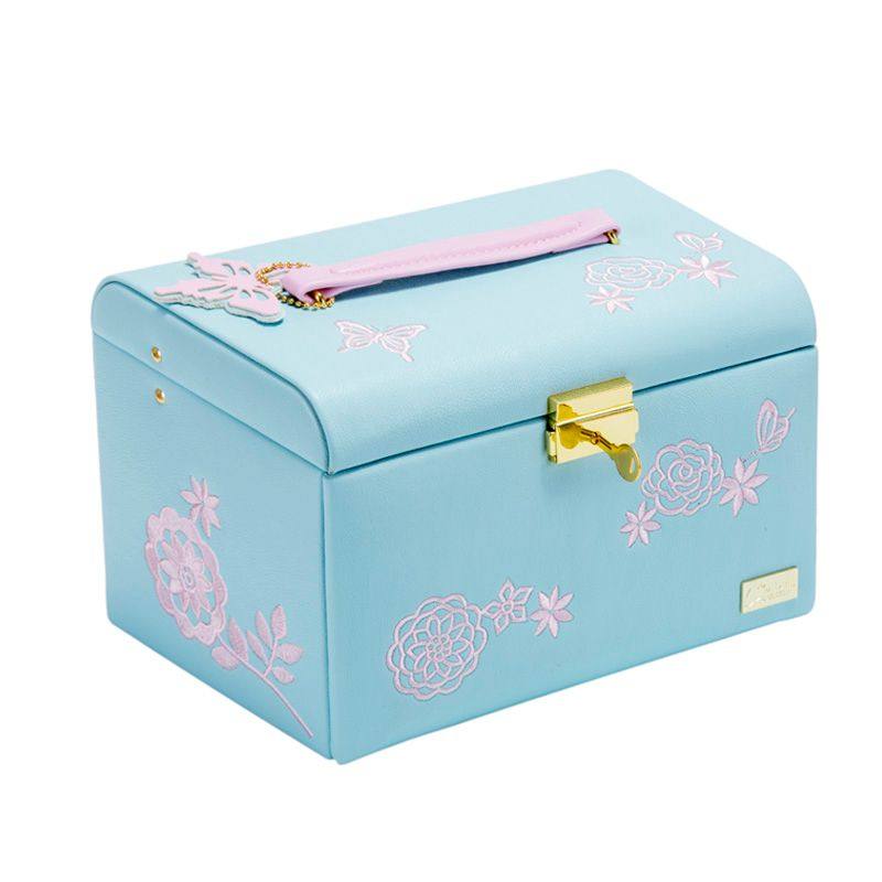 2021 Big Jewelry Box Princess European Style Korean Jewelry Storage Box Wooden Earrings Jewelry Box Wedding Birthday Gift