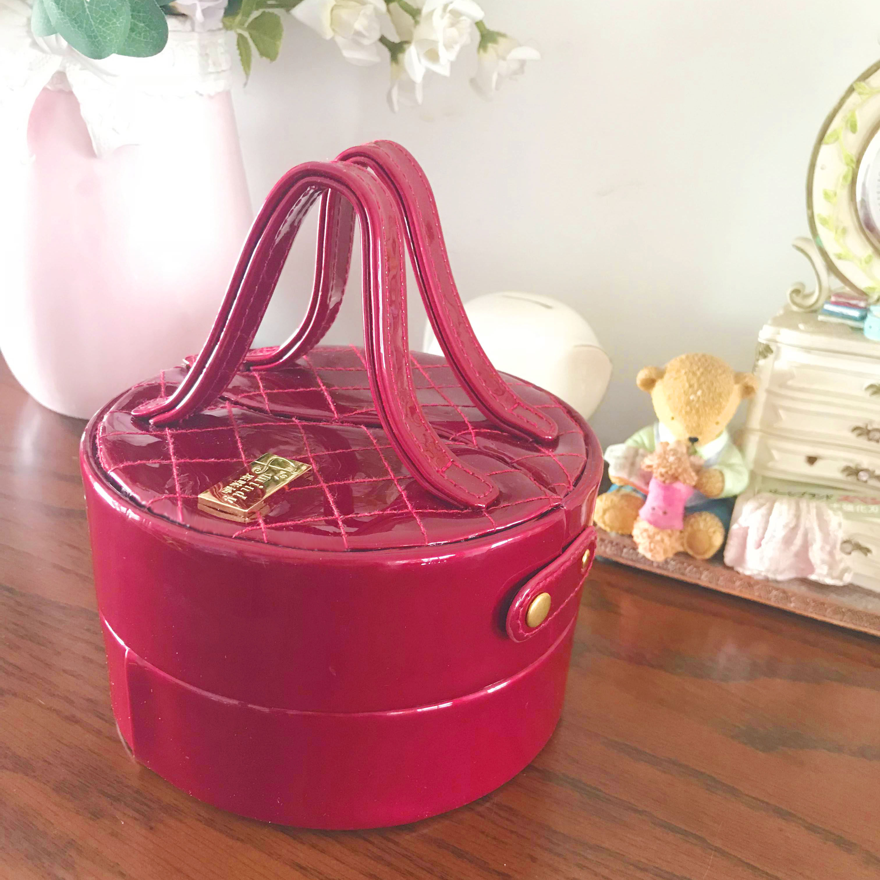 Mindy jewelry box female princess European-style Korean jewelry storage box earring box wedding birthday gift