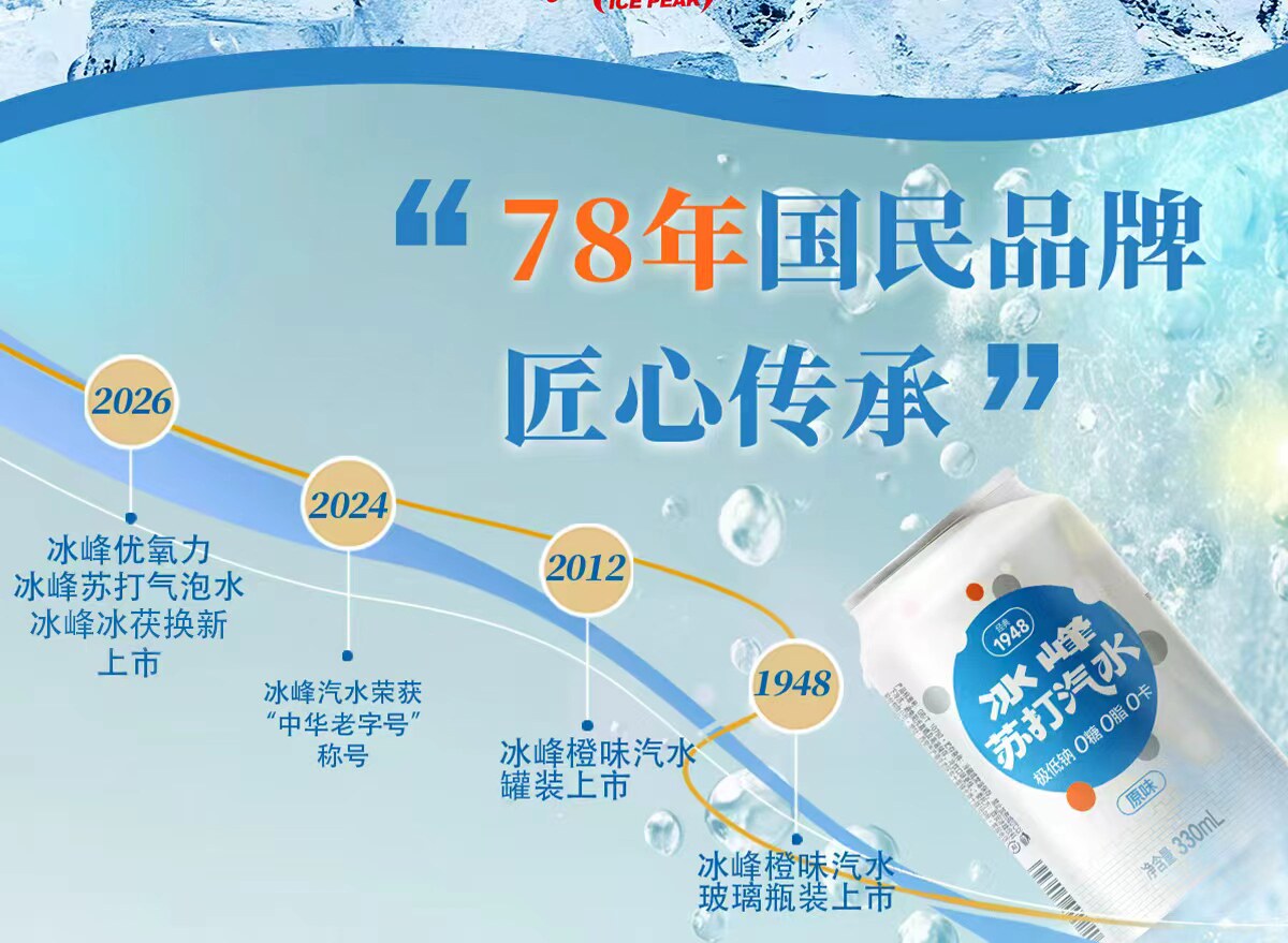 安享好物 安享S级碳酸饮料-冰峰苏打汽水 国标 