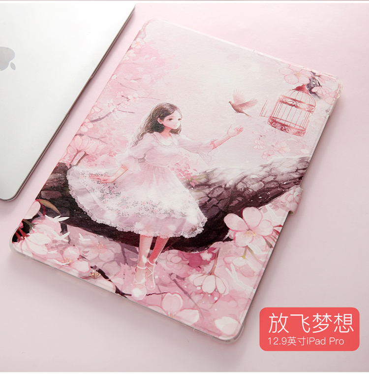 cũ iPad Pro12.9 bao gồm tất cả bảo vệ tay áo thương hiệu nổi tiếng của Apple mềm vỏ silicone ipadpro12.9 inch A1584 dễ thương phim hoạt hình bao da thế hệ thứ 2 vỏ tablet A1670 - Phụ kiện máy tính bảng cường lực ipad