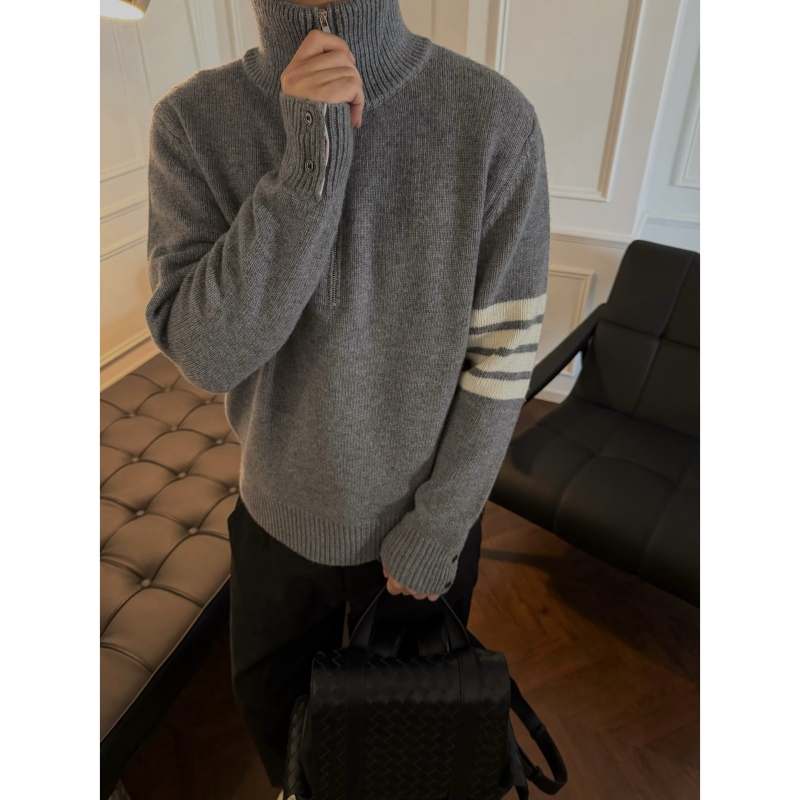 Toutou Fire-Breathing Tb All-Wool Half-Zip Sweater Toutou Fire-Breathing Tb All-Wool Half-Zip Sweater