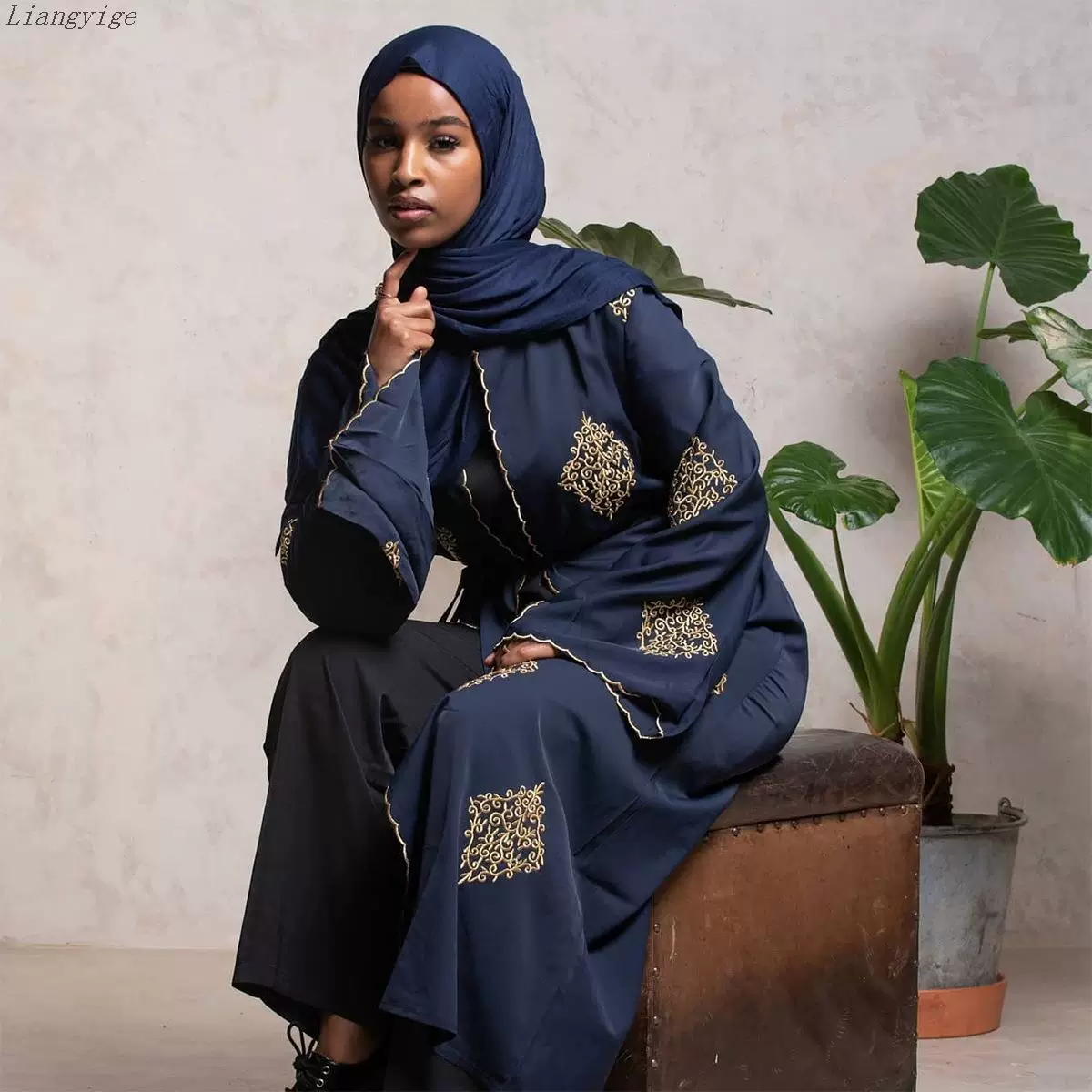 ЖЕНСКИЙ кардиган халат женское плацан Robe Женское Дубай халат