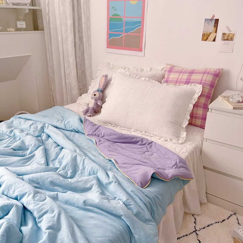 (Deer) Coloured Inwind Naked Sleeping Knit Cotton Soy Summer Cool Quilt Washable Air Conditioned by Ice Cream Thin Quilt