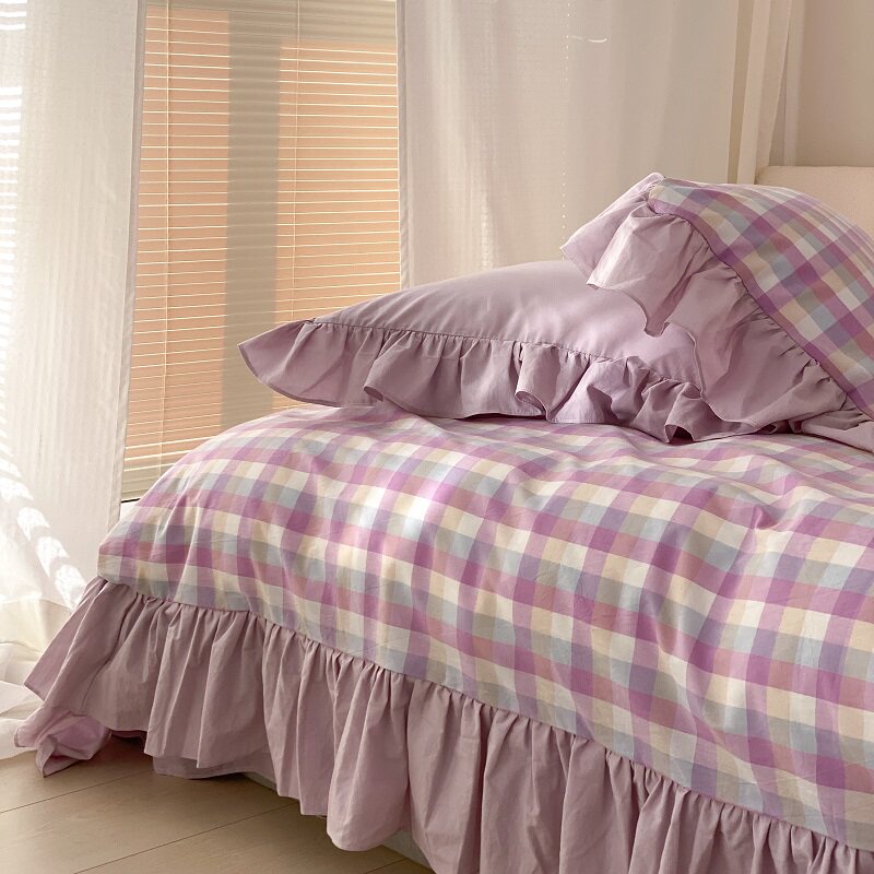 When you meet you, it's nice to meet you ~ gentle super large lobular leaves pure cotton wash cotton four pieces of cotton