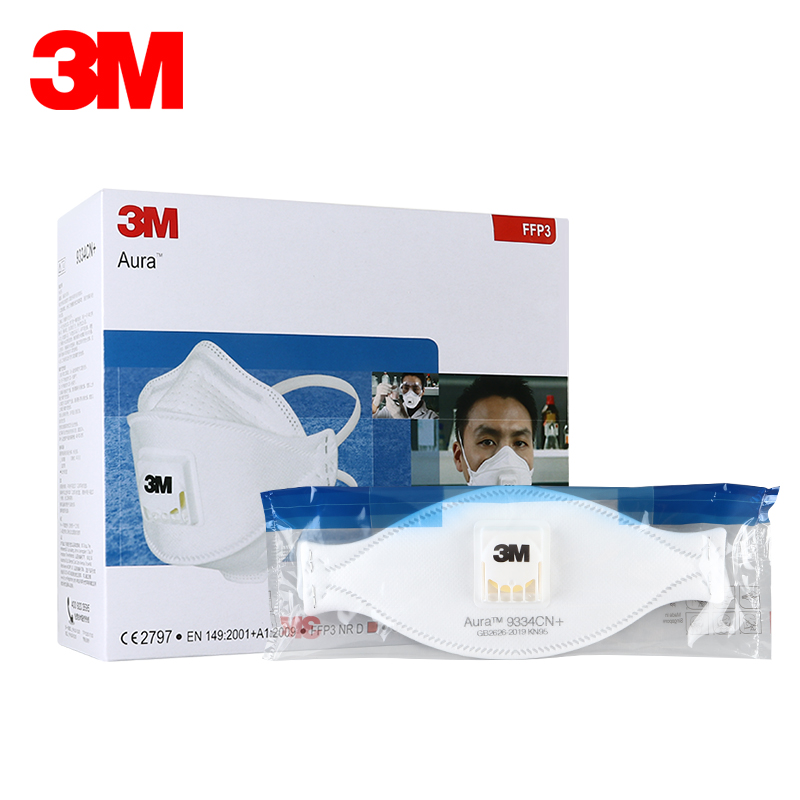 3M 9334CN+ Mask KN95 Dustproof Haze Pm2.5 Anti-Industrial Dust Oil Smoke Metal Smoke FFP3 Grade