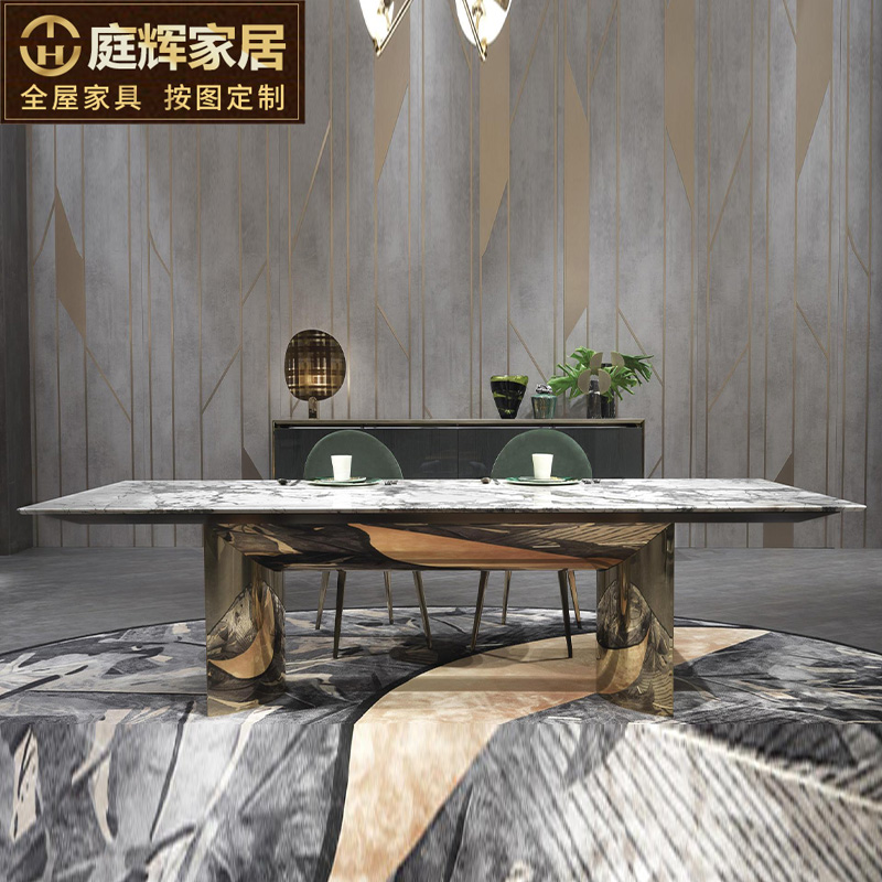 High-end light luxury customization simple modern sideboard wine cabinet cabinet cupboard storage cabinet tea cabinet restaurant cabinet dining table