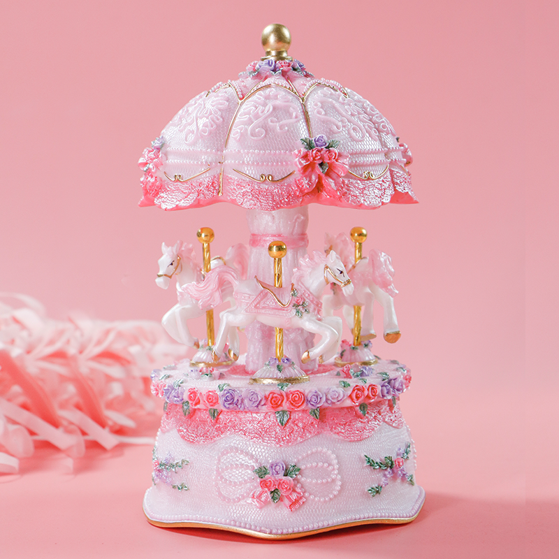 Merry-go-round music box music box for little girls, children, schoolmates, romantic birthday gifts, Christmas decorations
