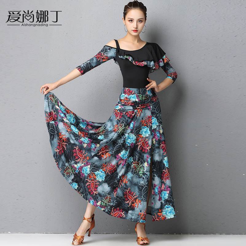 Aishan Na Ding Modern Dance Dress Practice Costume Competition New Gb Standard Ballroom Dance Waltz SocialIsliffic Dress