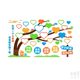 Class cultural wall decoration heart wishing tree goal wall stickers primary and secondary school classroom dream photo wall layout 3d stickers