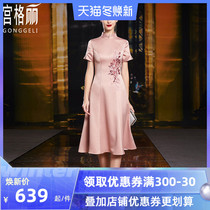 Young mother dress summer mother-in-law to attend wedding party dress small man can usually wear