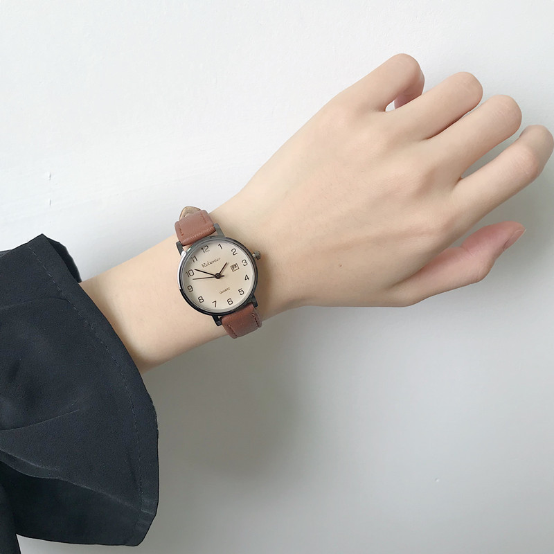 Japanese Watch for Female Middle and High School Students, Simple, Fashionable, Versatile, Retro, Small Dial, Exam-Specific Quartz Watch Japanese Watch for Female Middle and High School Students, Simple, Fashionable, Versatile, Retro, Small Dial, Exam-Specific Quartz Watch