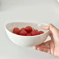 Мисс сахар Ins Korean Salad Bowl Японская стиль нерегулярная миска Домашний суп, ретро сплошной цвет инопланетной рисовой чаши на столовой посуде