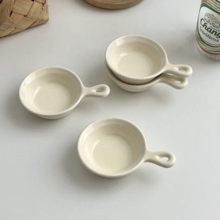 Мисс сахар корейский in in pure -colosed соус, картофель с тарелкой, томатный соус -соус Дом круглый маленький керамический вкусный диск керамического вкуса