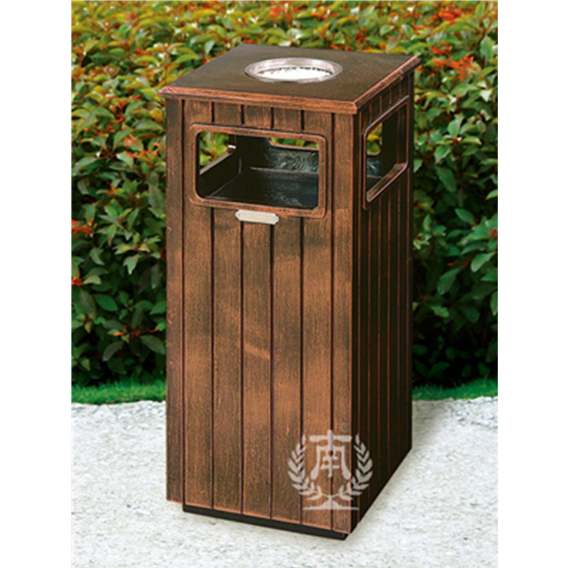 Southern fiber steel trash cans outdoor fruit trunks scenic spots garden courtyard retro garbage cans park community outdoor
