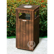 Southern fiber steel trash can outdoor fruit box scenic spot Park courtyard retro trash can park community Outdoor