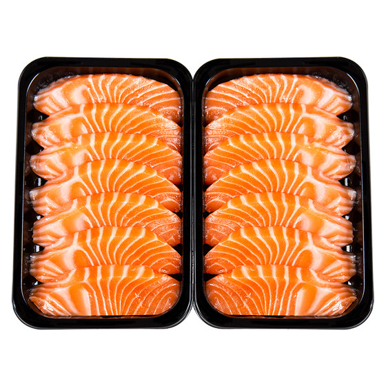 (Subsidy) Norwegian salmon mid-section freshly cut sashimi 400g chilled sashimi shipped by SF Express