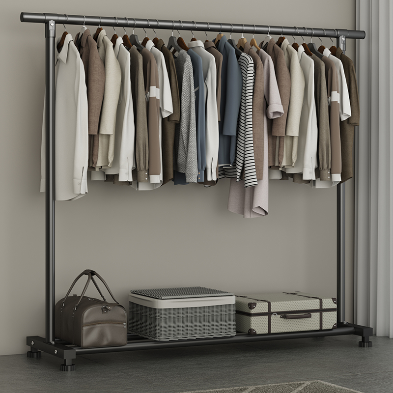 Clothes hanger floor bedroom Home Indoor hanging clothes pole Easy Balcony Containing Cool Sunburn Clothes Clotheshorse Hood-Taobao