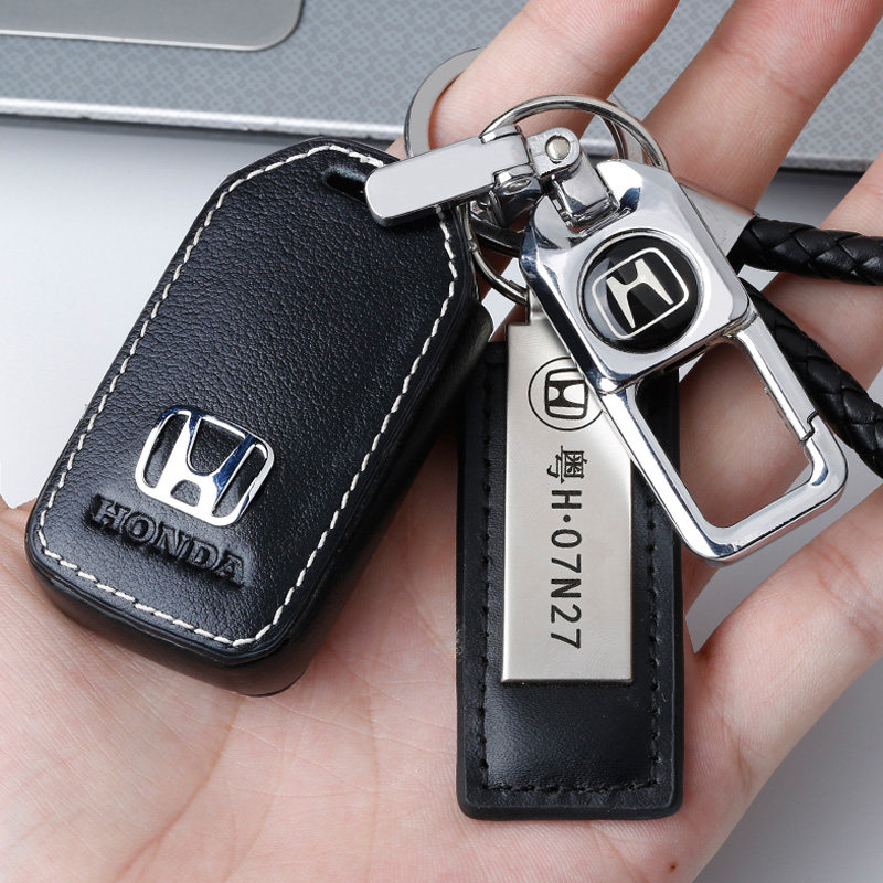 Dedicated Honda CRV tenth generation Civic XRV Accord Lingpai Bin Zhijie De Guan Road leather car key case buckle