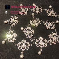  Neilos anti-hook Super Flash A-grade symphony Rhinestone pearl Chinese knot Belly dance waist chain Waist ornament
