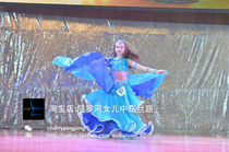 Neilos professional belly dance real silk scarlet hand yarn lake blue treasure blue Caribbean Blue