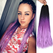Dirty Braid Boxing Braid Wig High Temperature Silk Weave Hair Pick Up Three Strands Colorful Hair Rope Box Braids hair22 Roots
