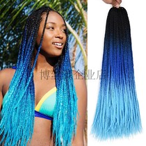 Reggae dirty braided wig High temperature silk braided hair extension color hair rope 22 box braids hair